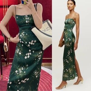 REFORMATION Frankie Silk Dress - Buena